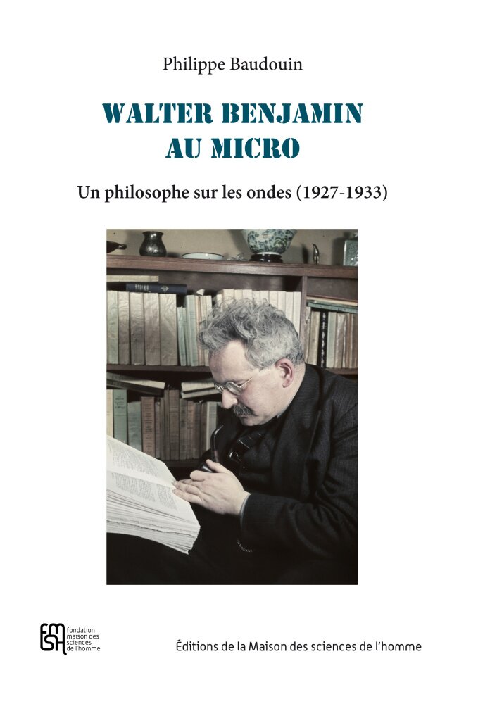 Couverture Walter Benjamin au micro, ouvrage 2022