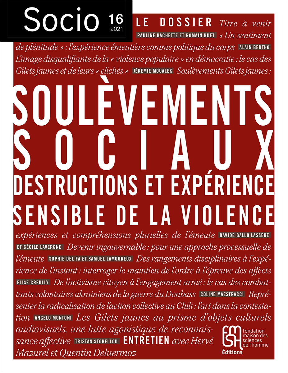 couverture revue socio n°16-soulèvements sociaux 