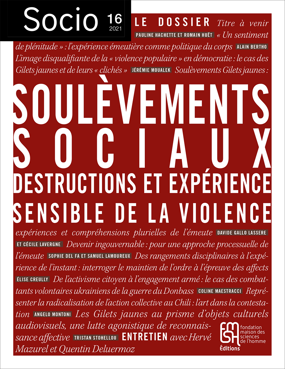 couverture revue socio n°16-soulèvements sociaux