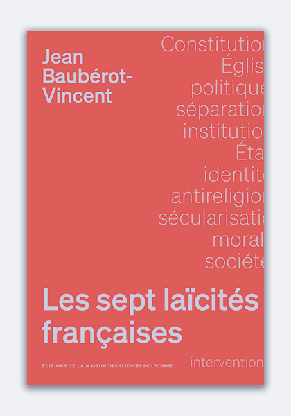 Couverture du livre "Les sept laïcités françaises"