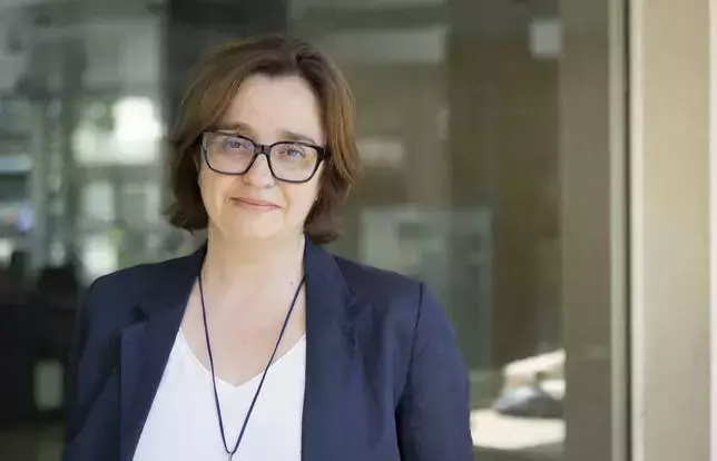 Portray of Maria Vlachou, director of the Éditions de la MSH