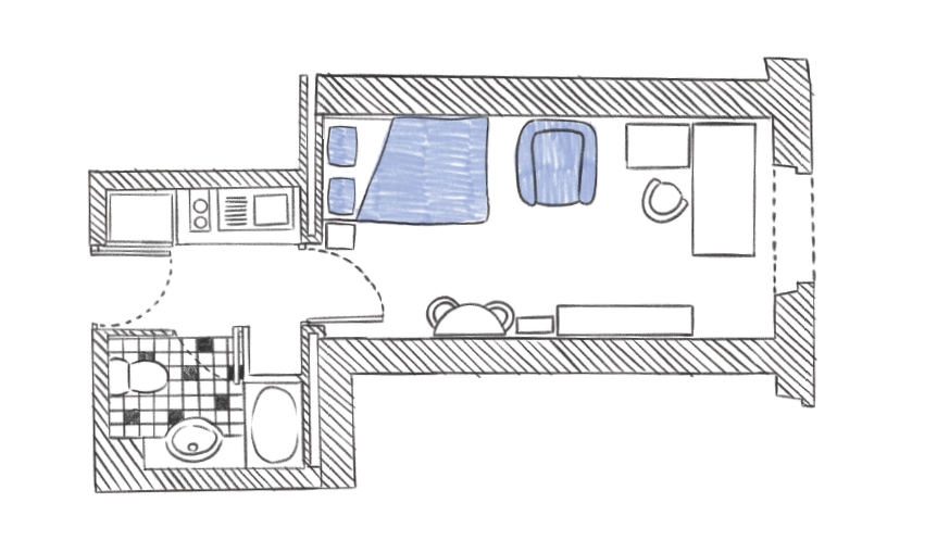 Studios 15 et 25 Maison Suger résidence de recherche à Paris