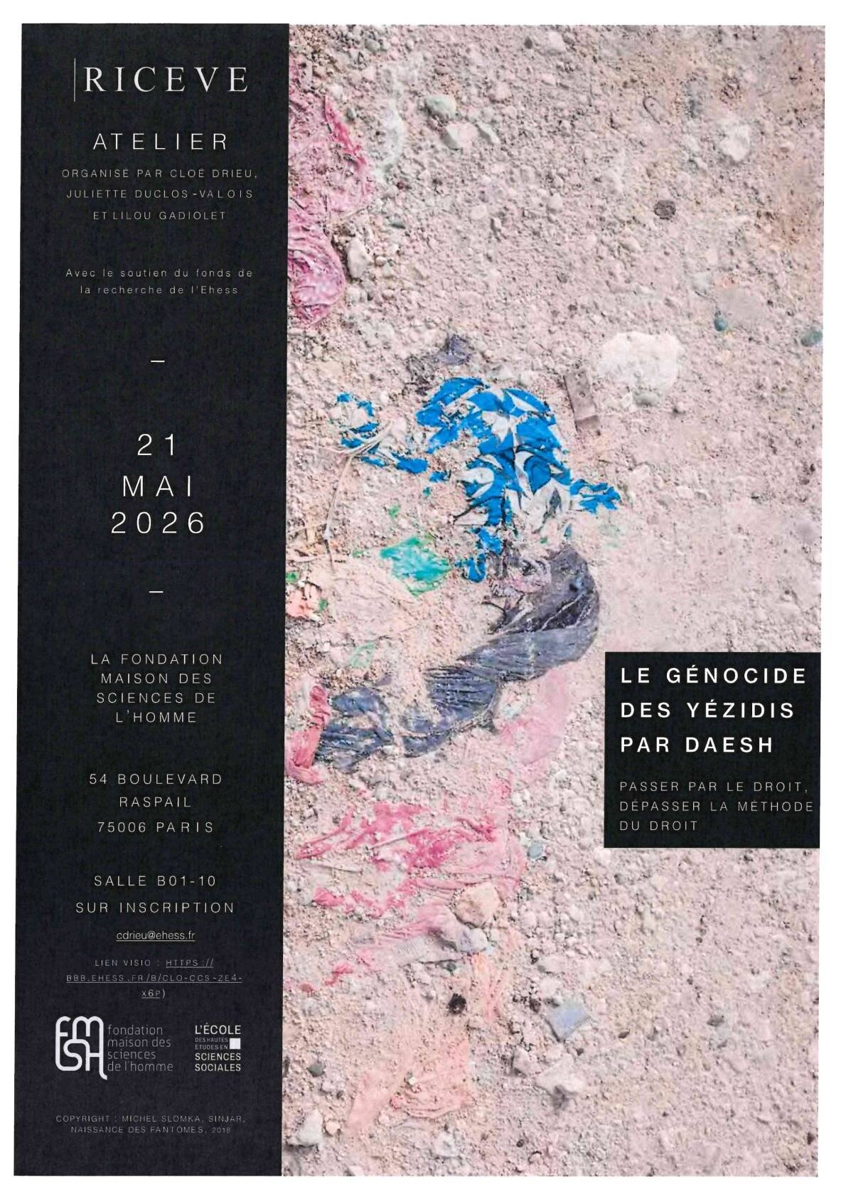 Affiche RICEVE 21 mai