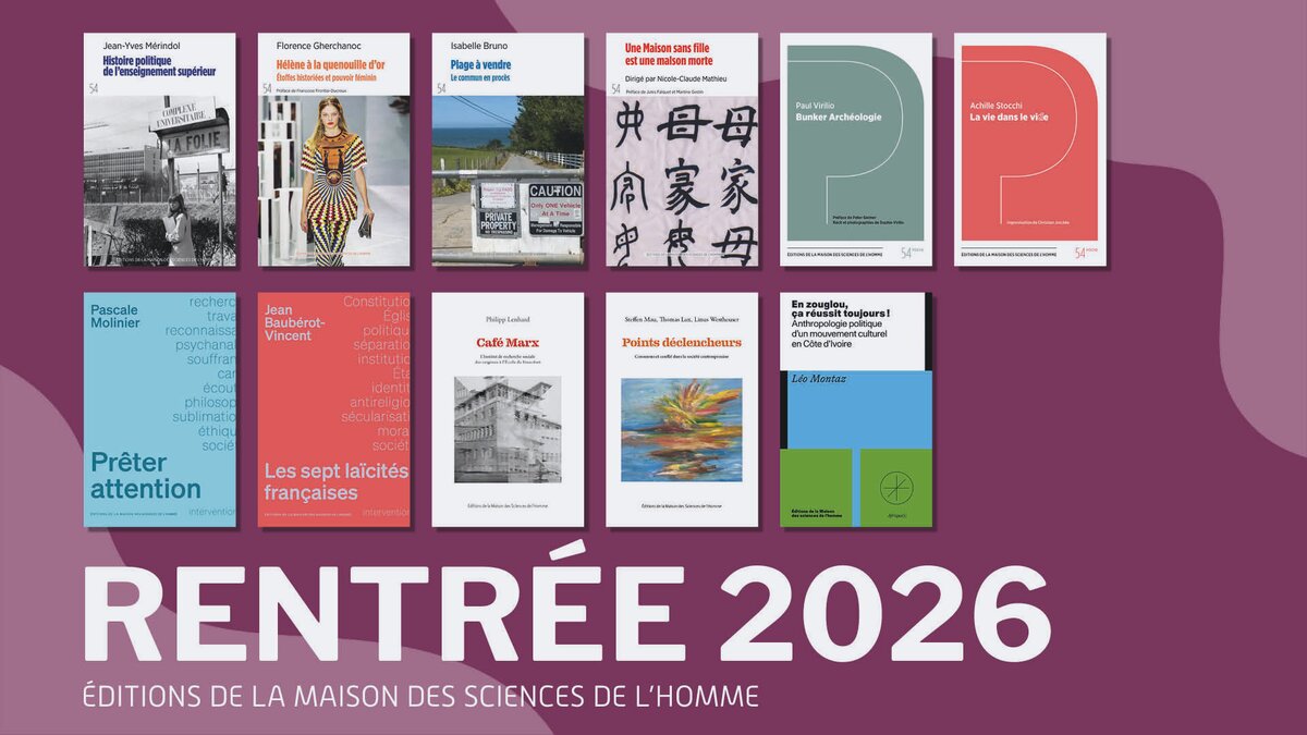 Rentrée des Éditions de la MSH