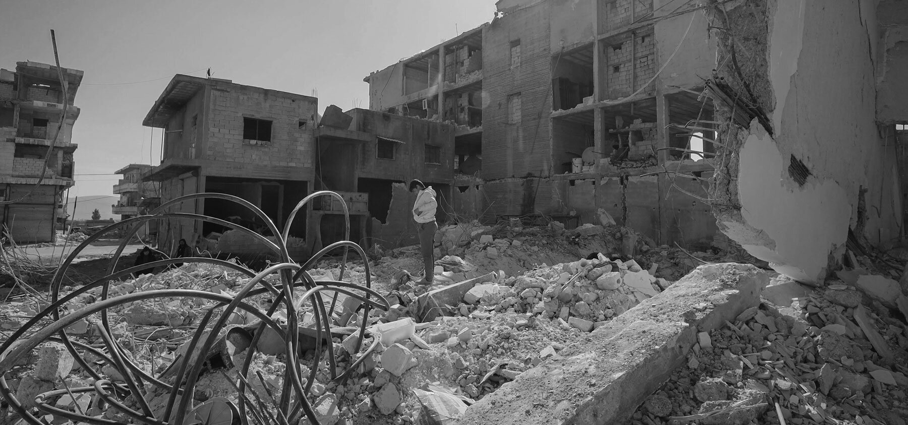 Ruins of Buildings in City
