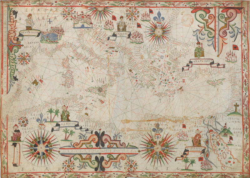 Atlas nautique de la Mer Méditerranée, de la Mer Noire et de l'Océan Atlantique nord-est