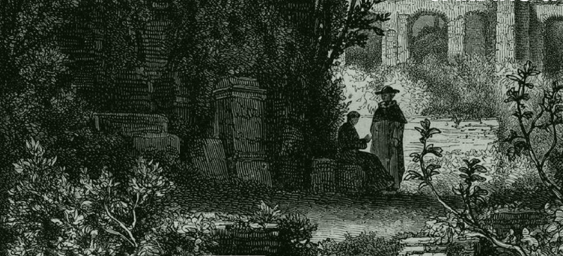 Gravure de jardin