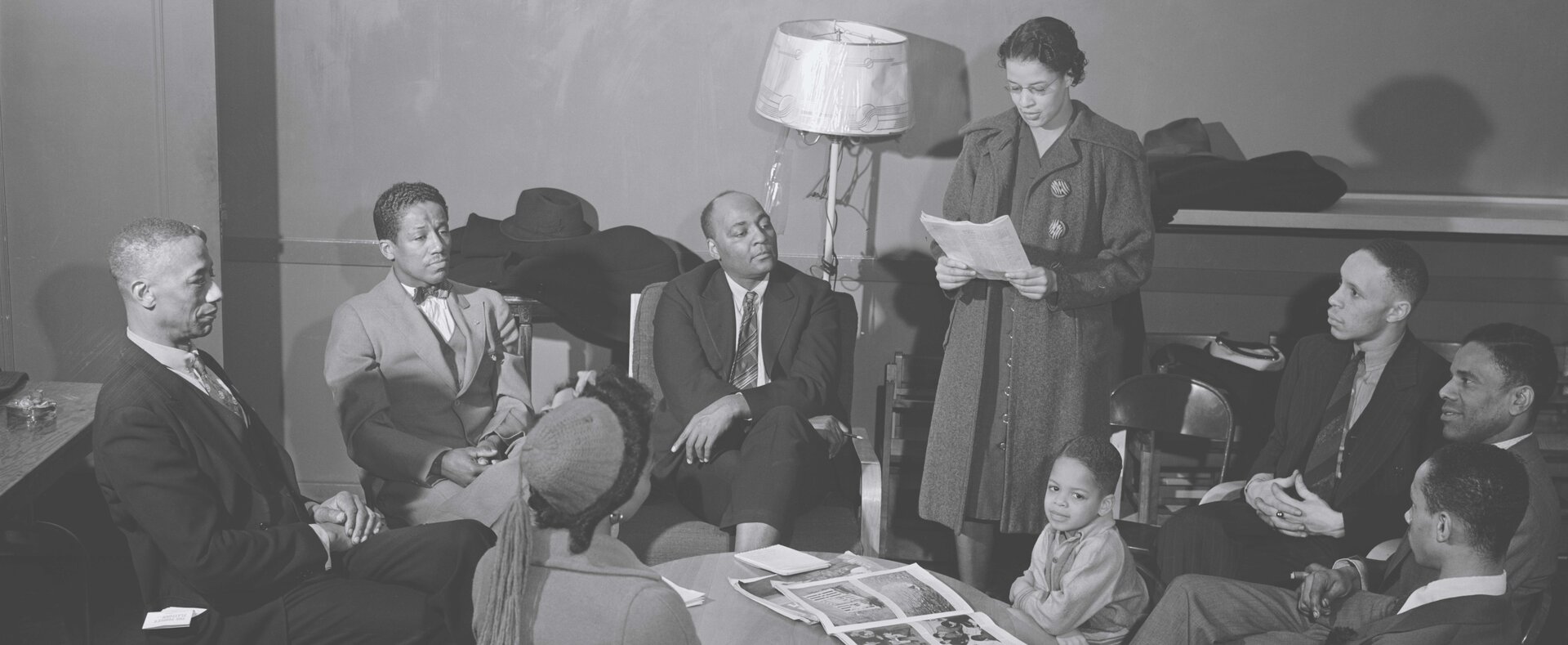 Groupe de discussion, logements sociaux Ida B. Wells, Black Belt, 1942