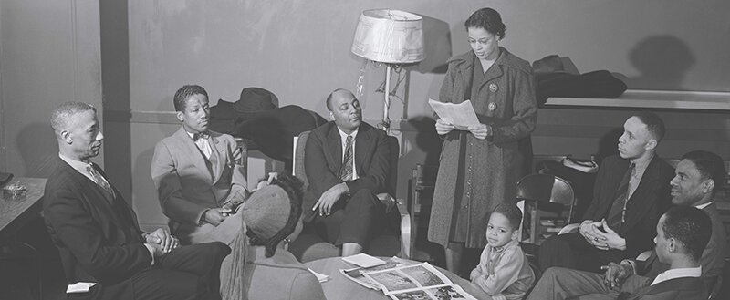 Groupe de discussion, logements sociaux Ida B. Wells, Black Belt, 1942