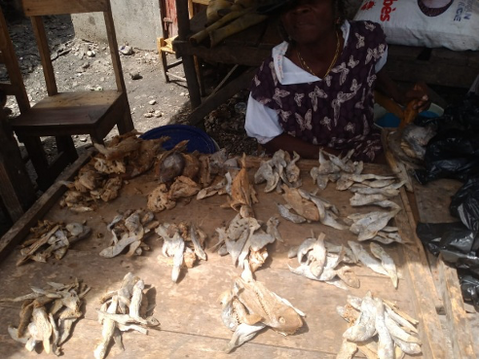 Pratiques de transformation artisanale de la sororité des commerçantes de la filière pêche à l’Île-à-Vache